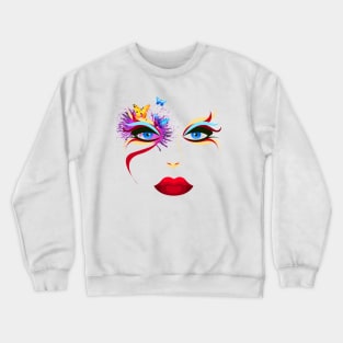 Beautiful looks from a cute girl Crewneck Sweatshirt